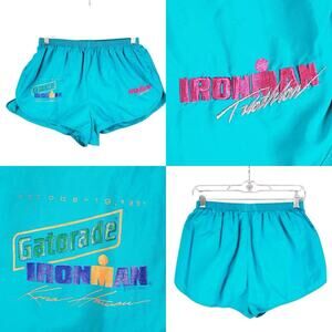 Vintage 90s Nylon Sprinter Lined Run Running Shorts Mens Large Gatorade Ironman